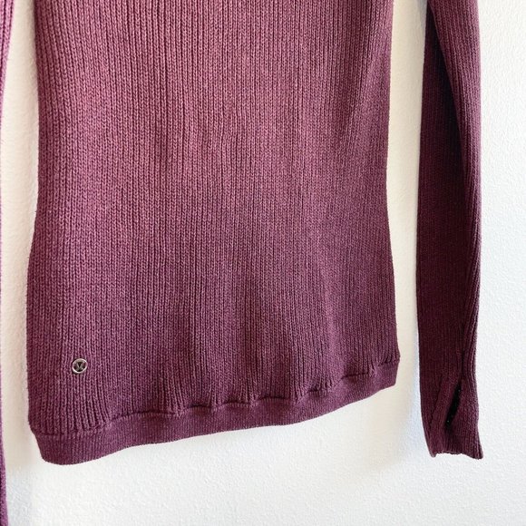 Lululemon The Sweater The Better Pullover Women’s 2/4 Berry Casual Yoga Pockets - Picture 10 of 12